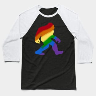 Rainbow Bigfoot Baseball T-Shirt